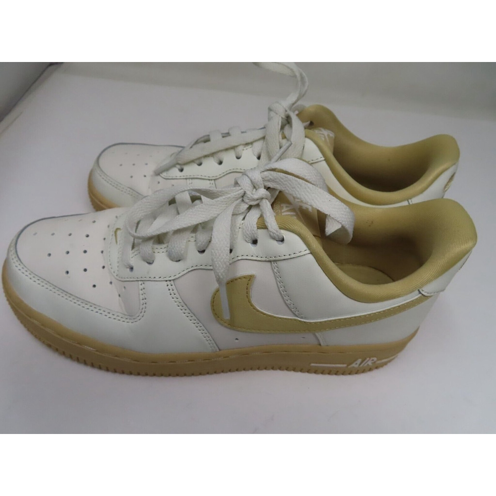 Women's Nike Swoosh Air Force Size 7 Sail Sesame Tan Shoes fz3597-133